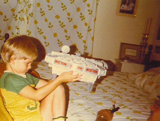 clint with Millennium Falcon.jpg